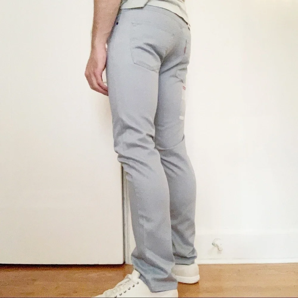 Levi’s 511 Men’s Skinny Fit Jean Gray Silver 28x29 New